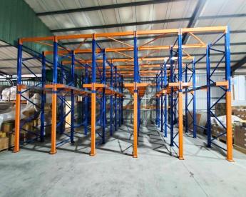 駛入式重型架 懸臂樑+載重樑設計